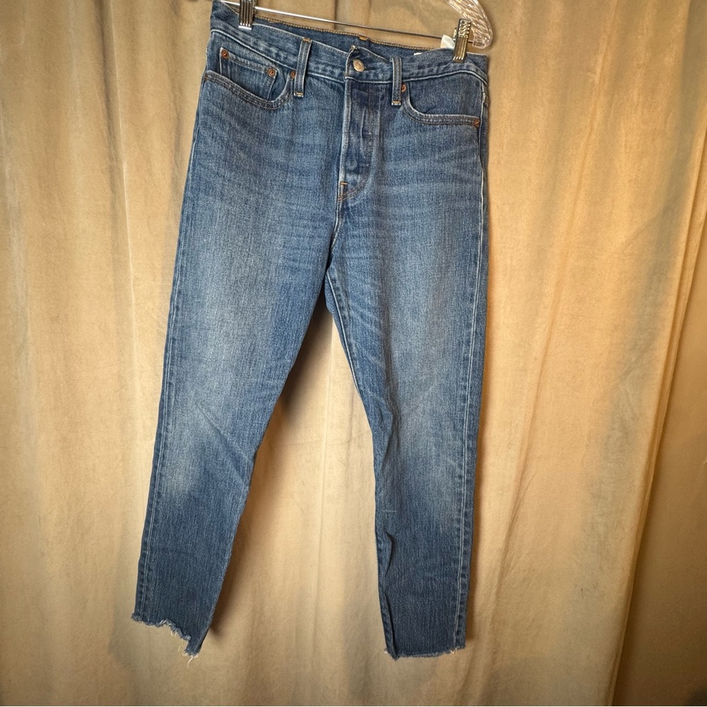 LEVIS White oak Cone Denim Size 29 Button Fly 10 inch Rise